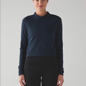 Lululemon Hill & Valley Mock Neck Sz 6 Noct Teal